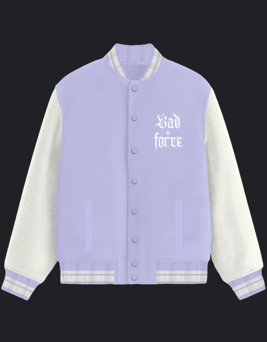 BadForce ~ Lavender Varsity Jacket